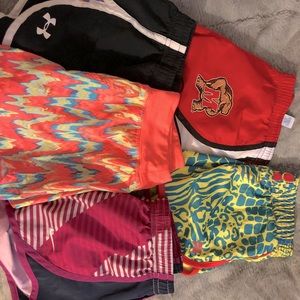 5 pairs of girls size small shorts